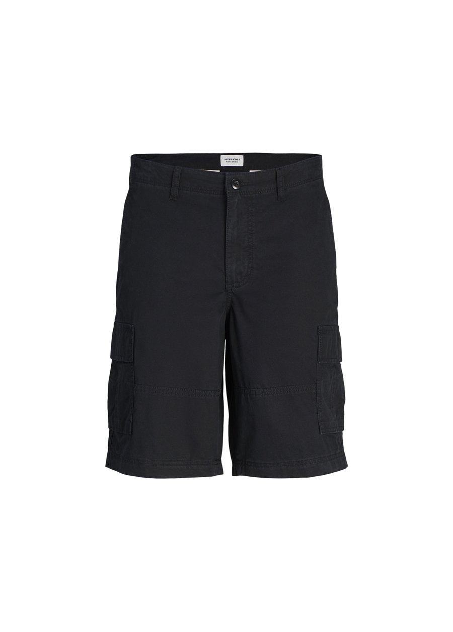 Jack & Jones Siyah Erkek Kargo Şort JPSTCOLE JJCAMPAIGN SHORT_0