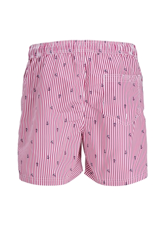 Jack & Jones Pembe Erkek Şort Mayo JPSTFIJI JJSWIM SMALL STRIPES LY SN_1