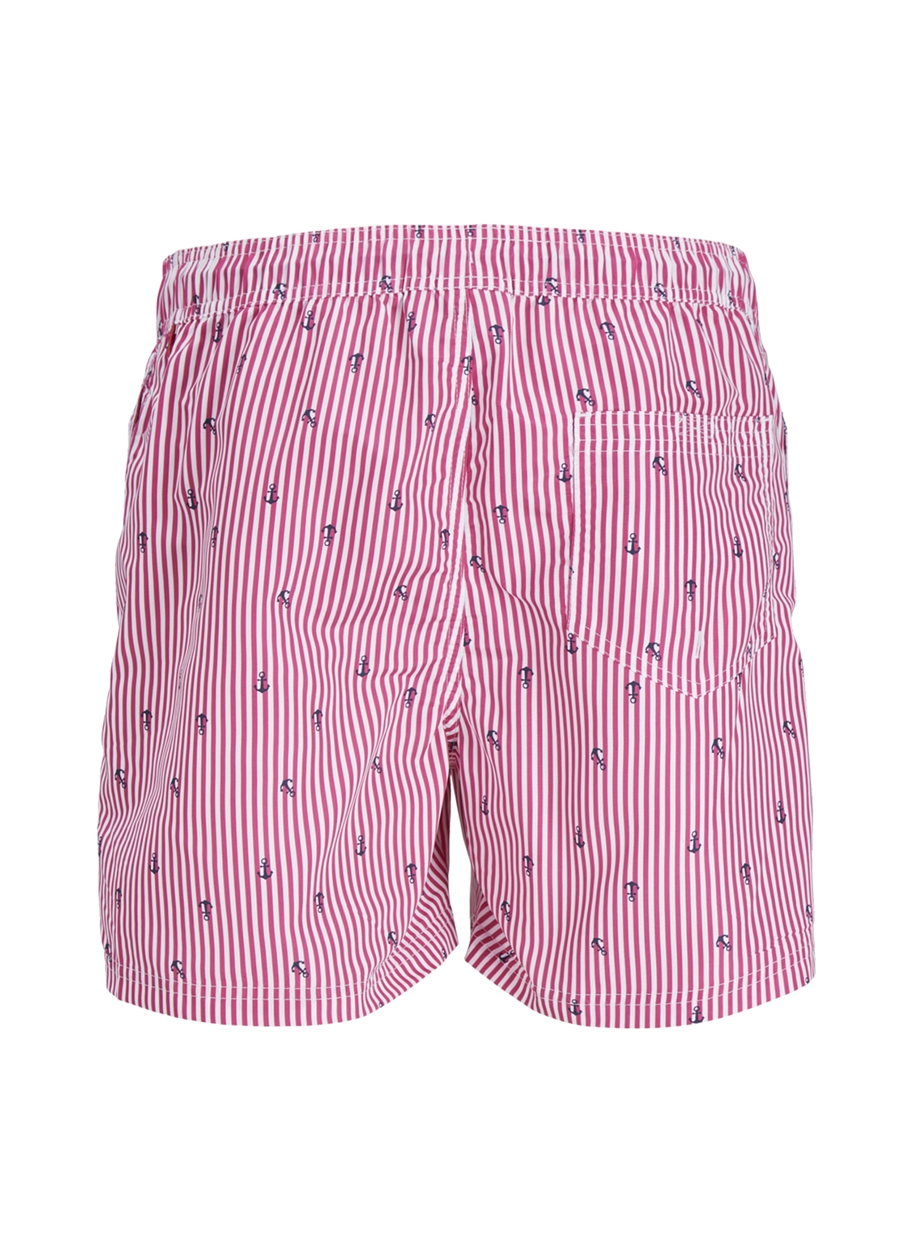 Jack & Jones Pembe Erkek Şort Mayo JPSTFIJI JJSWIM SMALL STRIPES LY SN_1