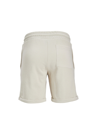 Jack & Jones Comfort Fit Krem Erkek Sweat Şort JPSTSMART SWEAT SHORTS AM_1