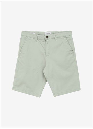 Jack & Jones Yeşil Erkek Regular Fit Duble Paça Chino Şort JPSTBOWIE JJSHORTS SOLID SN_0