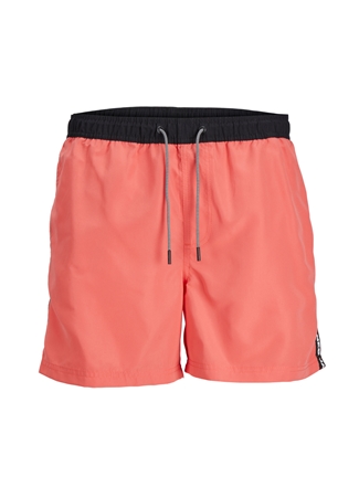 Jack & Jones Mercan Erkek Şort Mayo JPSTFIJI JJSWIM BLACK TAPE LY SN_0