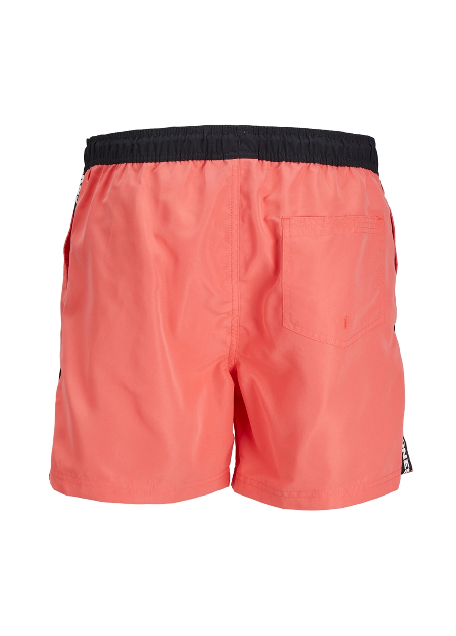 Jack & Jones Mercan Erkek Şort Mayo JPSTFIJI JJSWIM BLACK TAPE LY SN_1