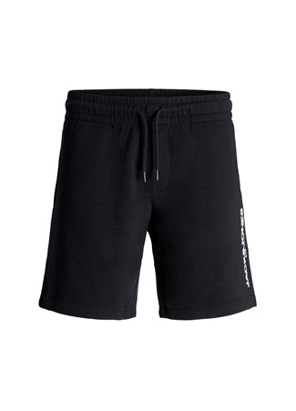 Jack & Jones Regular Fit Siyah Erkek Sweat Şort JPSTGALE SWEAT SHORTS NAF_4