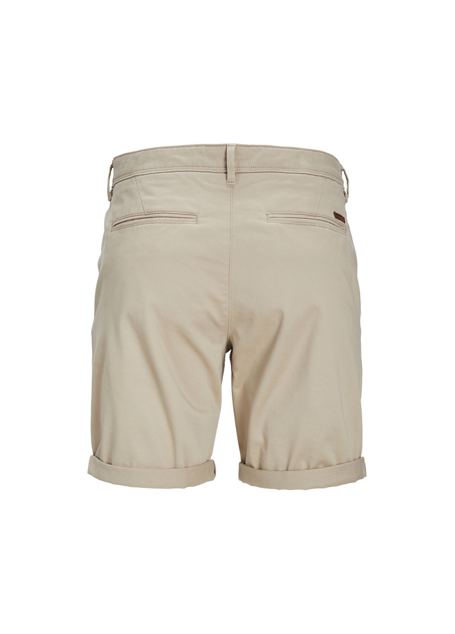 Jack & Jones Krem Erkek Regular Fit Duble Paça Chino Şort JPSTBOWIE JJSHORTS_1