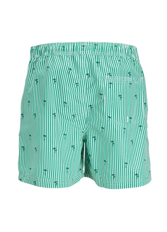 Jack & Jones Yeşil Erkek Şort Mayo JPSTFIJI JJSWIM SMALL STRIPES LY SN_1