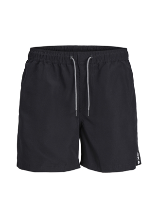 Jack & Jones Siyah Erkek Şort Mayo JPSTFIJI JJSWIM BLACK TAPE LY SN_0