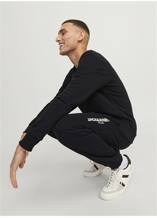 Jack & Jones Regular Fit Siyah Erkek Eşofman Altı JPSTGORDON JJGALE SWEAT PANTS NAF