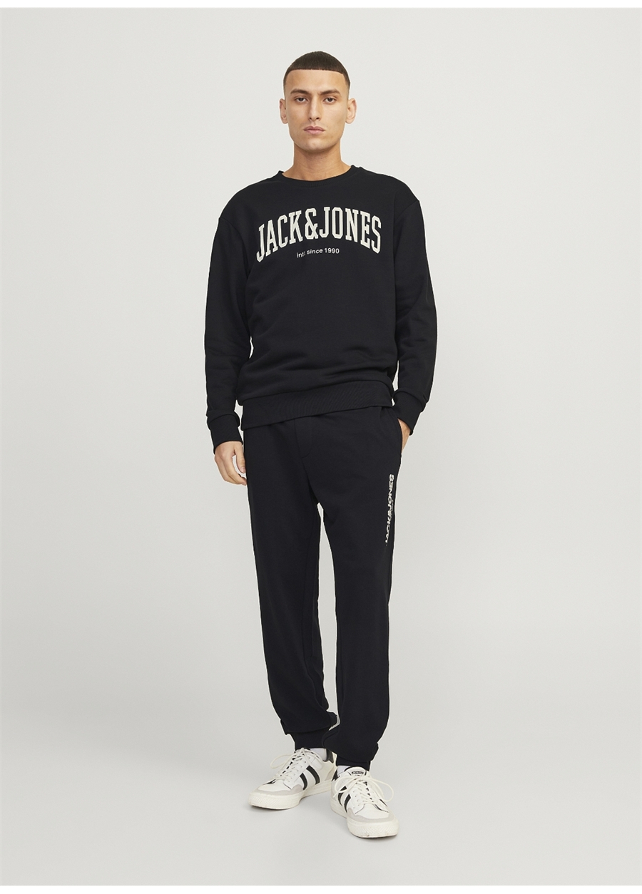 Jack & Jones Regular Fit Siyah Erkek Eşofman Altı JPSTGORDON JJGALE SWEAT PANTS NAF_6