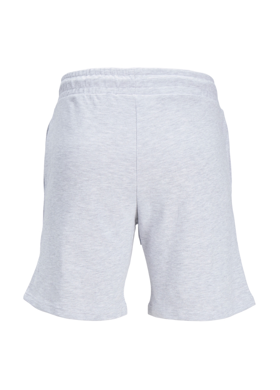 Jack & Jones Comfort Fit Gri Melanj Erkek Sweat Şort JPSTSWIFT SWEAT SHORTS SN AUT_1