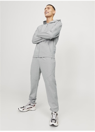 Jack & Jones Slim Fit Gri Melanj Erkek Eşofman Altı JPSTWILL JJCLOUD SWEAT PANTS NOOS_0