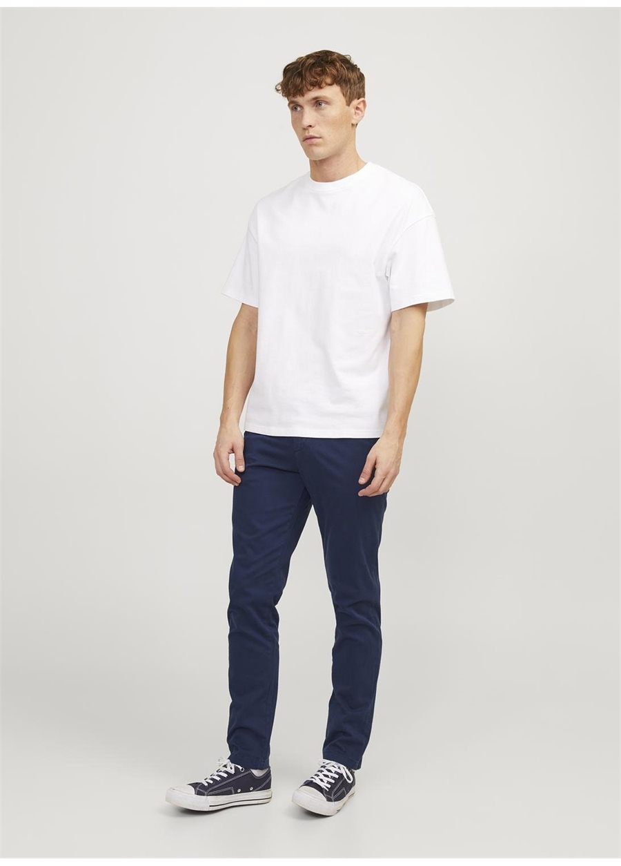 Jack & Jones Düşük Bel Slim Fit Lacivert Erkek Chino Pantolon JPSTMARCO JJBOWIE NOOS_8