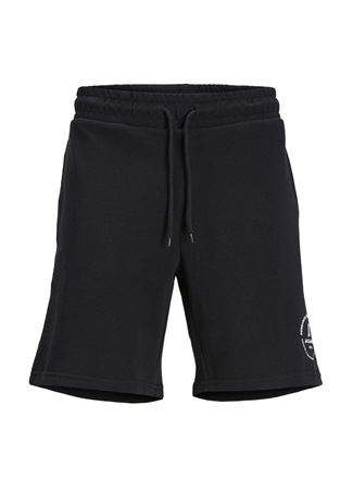 Jack & Jones Comfort Fit Siyah Erkek Sweat Şort JPSTSWIFT SWEAT SHORTS SN AUT_0