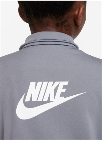 Nike Düz Siyah - Gri Erkek Çocuk Eşofman Takımı FD3067-084-K NSW TRACKSUIT POLY FZ_2