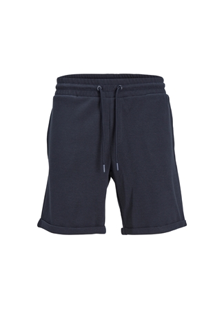 Jack & Jones Comfort Fit Lacivert Erkek Sweat Şort JPSTSMART SWEAT SHORTS AM_0