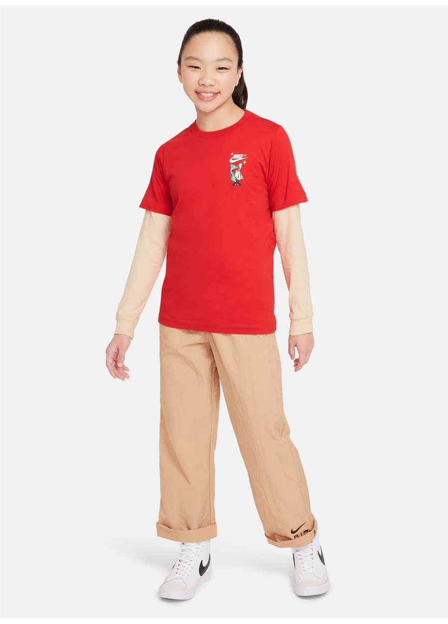 Nike Baskılı Kırmızı Erkek T-Shirt FN9616-657-K NSW TEE BOXY 3