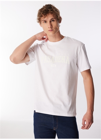 Jack & Jones Bisiklet Yaka Beyaz Erkek T-Shirt JJCORY TEE SS CREW NECK_0