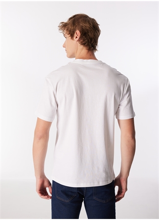 Jack & Jones Bisiklet Yaka Beyaz Erkek T-Shirt JJCORY TEE SS CREW NECK_4