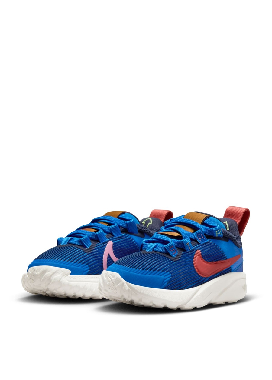 Nike Mavi Bebek Yürüyüş Ayakkabısı FB7578-400-NIKE STAR RUNNER 4 NN TD_5