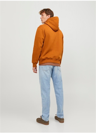 Jack & Jones Kapüşon Yaka Kahve Erkek Sweatshırt 12243499_RDDAIDEN HOOD SWEAT L/S SN_4