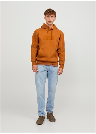 Jack & Jones Kapüşon Yaka Kahve Erkek Sweatshırt 12243499_RDDAIDEN HOOD SWEAT L/S SN_6