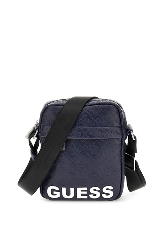 Guess Lacivert Erkek 5X18x14 Cm Postacı Çantası VENEZIA CROSSBODY W FRONT ZIP