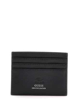 Guess Siyah Erkek 0,5X8x10 Cm Deri Kartlık CERT SAFF LTHER SLG - LEA25_1