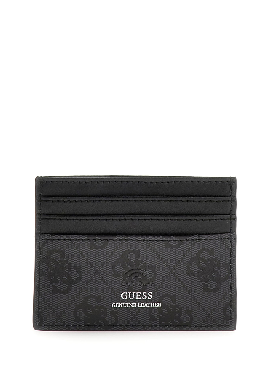 Guess Siyah Erkek 0,5X8x10 Cm Deri Kartlık BILLFORD W COIN PCKT-LEA25_1