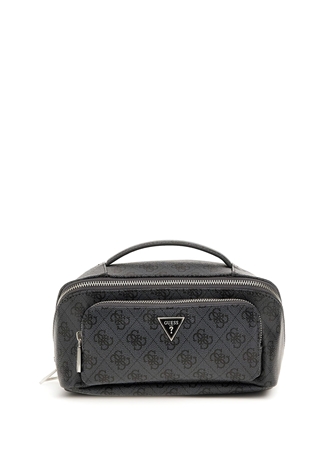 Guess Siyah - Gri Erkek Traş Çantası MILANO BEAUTY CASE W HANDLE_0