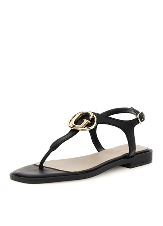 Guess Siyah Deri Kadın Sandalet FLJMIRLEA03BLACK_1