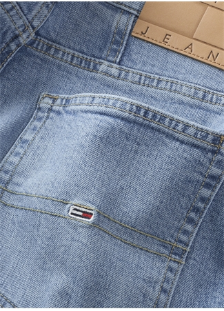 Tommy Jeans MOM SLIM UH Normal Bel Düz Paça Normal Mavi Kadın Denim Pantolon AH5117_1