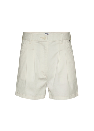 Tommy Jeans Normal Bel Normal Beyaz Kadın Şort TJW CLAIRE HR PLEATED SHORTS