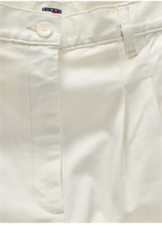 Tommy Jeans Normal Bel Normal Beyaz Kadın Şort TJW CLAIRE HR PLEATED SHORTS_1