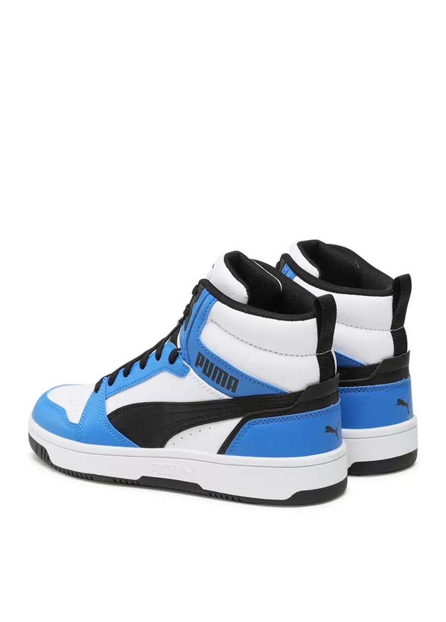 Puma Beyaz - Mavi Erkek Çocuk Yürüyüş Ayakkabısı 39383106-Puma Rebound V6 Mid Jr_1