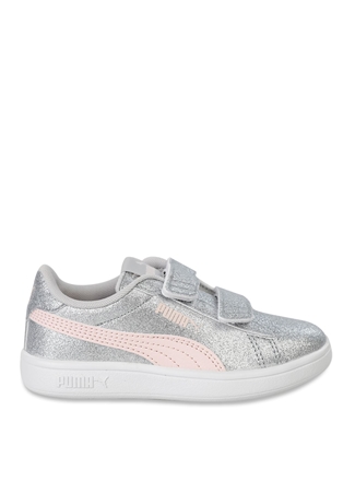 Puma Gri Kız Çocuk Yürüyüş Ayakkabısı 39468602-Pumasmash 3.0 Gliz Glam V_0