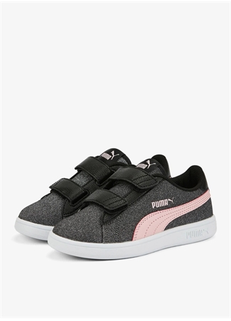 Puma Siyah Kız Çocuk Yürüyüş Ayakkabısı 39468603-Pumasmash 3.0 Gliz Glam V_2