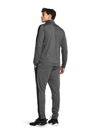 Under Armour 1357139-025 UA Knit Track Suit Gri Erkek Fermuarlı Yaka Slim Fit Eşofman Takımı_3