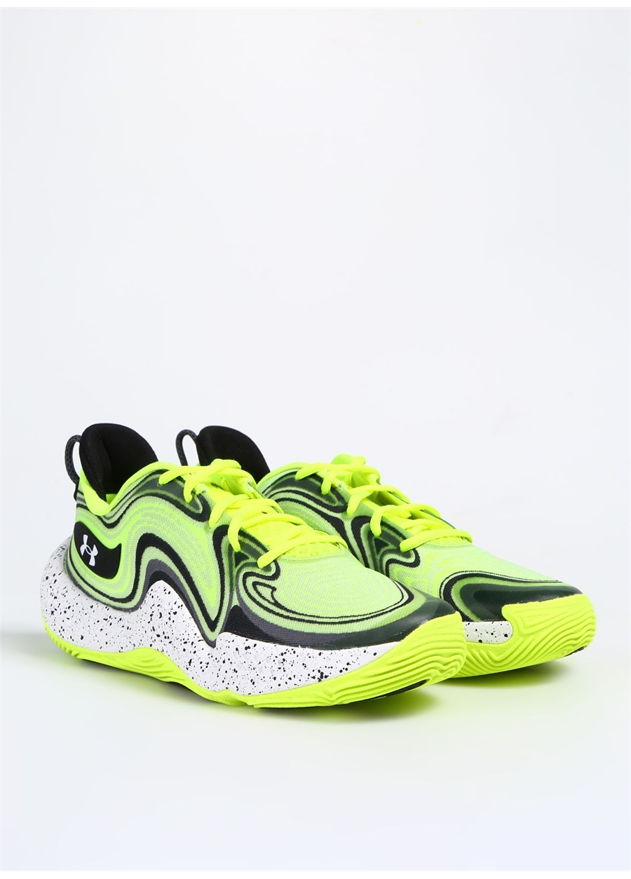 Under Armour 3027263-300 UA SPAWN 6 Neon Sarı Erkek Basketbol Ayakkabısı_1