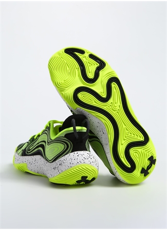 Under Armour 3027263-300 UA SPAWN 6 Neon Sarı Erkek Basketbol Ayakkabısı_4