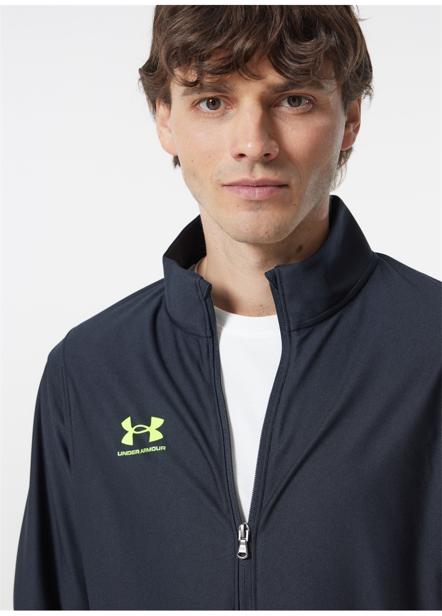 Under Armour 1379592-005 UA M's Ch. Tracksuit Siyah Erkek Bisiklet Yaka Slim Fit Eşofman Takımı_1