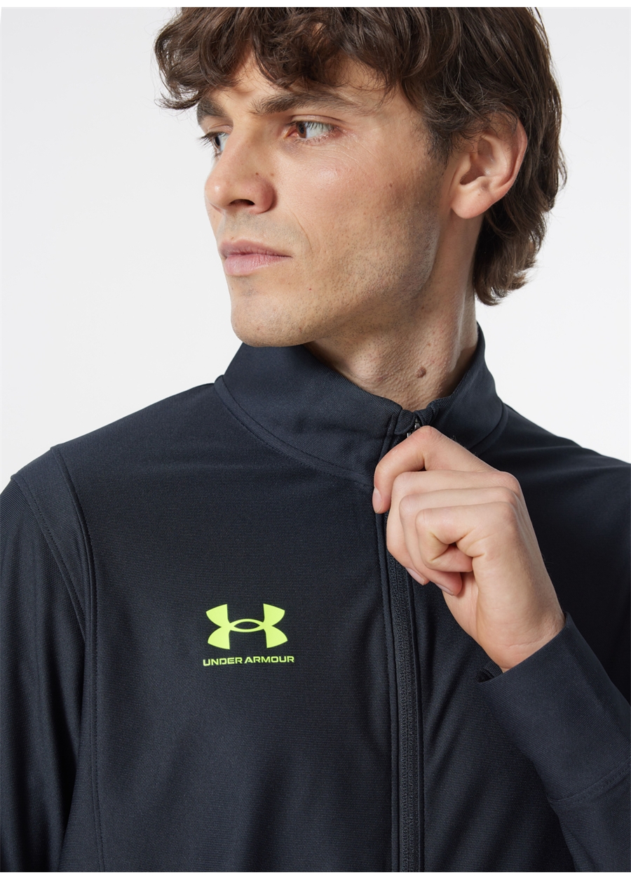 Under Armour 1379592-005 UA M's Ch. Tracksuit Siyah Erkek Bisiklet Yaka Slim Fit Eşofman Takımı_2