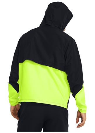 Under Armour Siyah Erkek Kapüşon Yaka Bol Kesim Rüzgarlık 1382875-002 UA Legacy Windbreaker_2