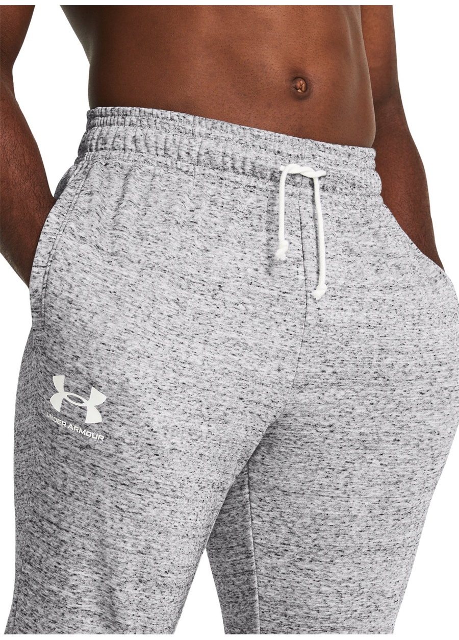 Under Armour Gri Erkek Slim Fit Eşofman Altı 1380843-011 UA Rival Terry Jogger_2