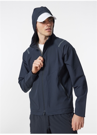 Under Armour 1370494-001 UA Unstoppable Jacket Siyah Kapüşon Yaka Bol Kesim Erkek Zip Ceket_2