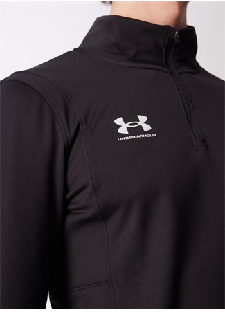 Under Armour 1379588-001 UA M's Ch. Midlayer Siyah Slim Fit Erkek Zip Ceket_5