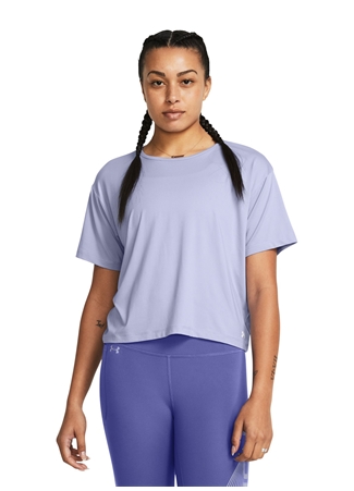 Under Armour 1379178-539 Motion SS Lila Kadın Bisiklet Yaka Oversize T-Shirt_0