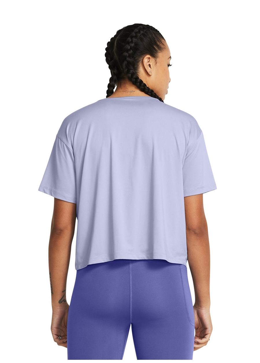 Under Armour 1379178-539 Motion SS Lila Kadın Bisiklet Yaka Oversize T-Shirt_1