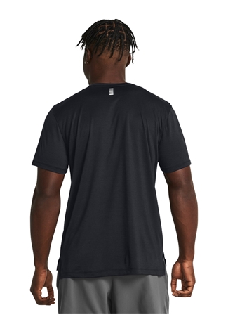 Under Armour 1382582-001 UA Launch Shortsleeve Siyah Erkek Bisiklet Yaka Oversize T-Shirt_1