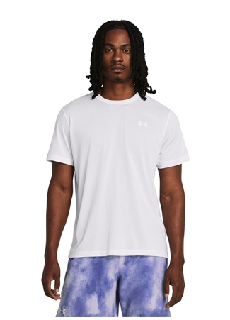 Under Armour 1382582-100 UA Launch Shortsleeve Beyaz Erkek T-Shirt_0