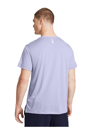 Under Armour 1382582-539 UA Launch Shortsleeve Lila Erkek Bisiklet Yaka Oversize T-Shirt_1